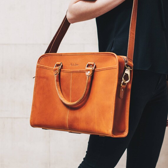 personalised leather satchel mens