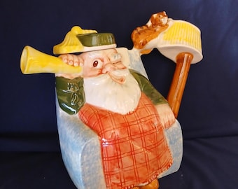 Vintage Teapot, Novelty Teapot, Roy Simpson Teapot, Sailor, Armchair Teapot, Grandpa, Collectible Teapot, Moorland Pottery, Kitchen Decor