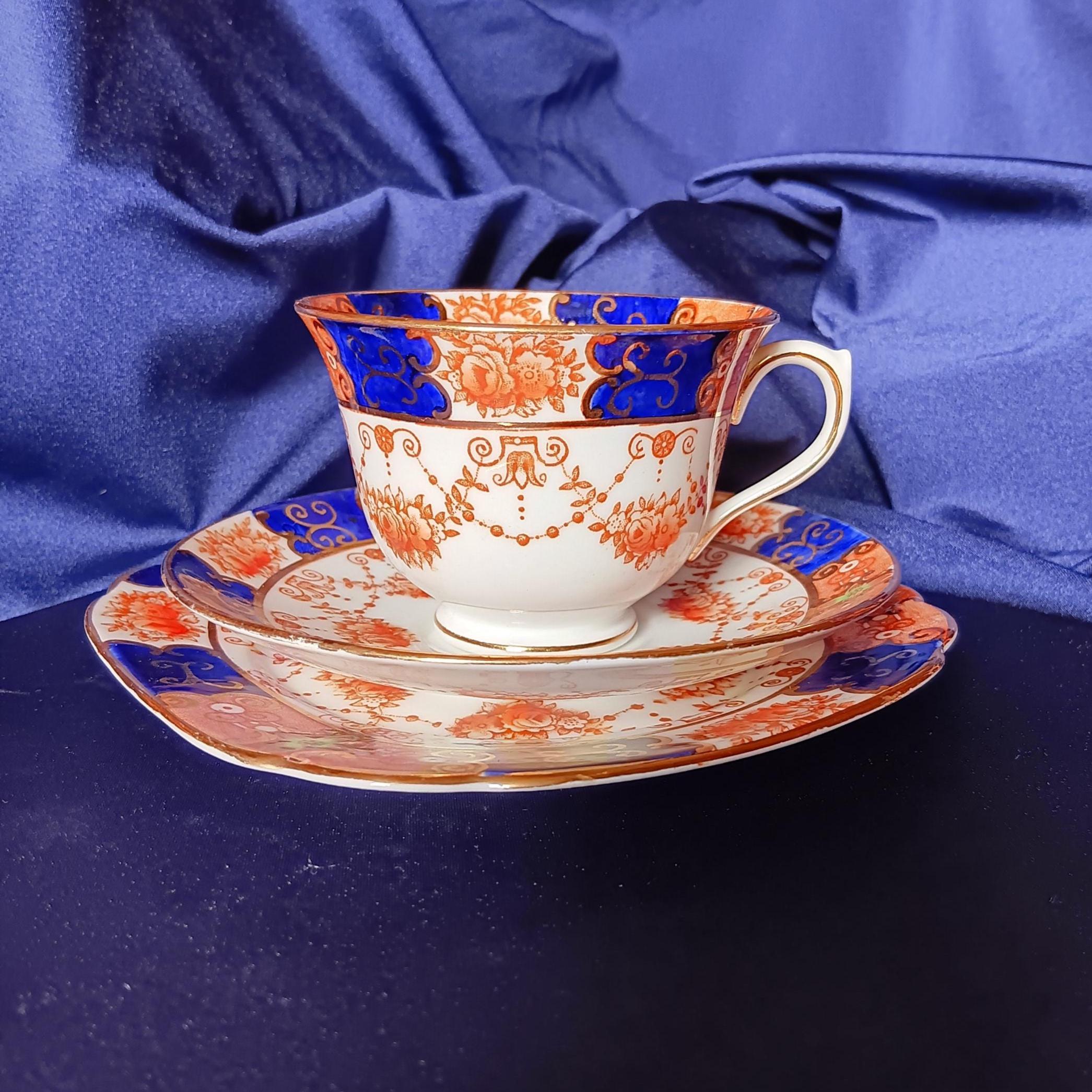 ロイヤルアルバート チャイナクラウン 伊万里 トリオ アフタ