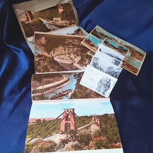 Cartes postales anciennes, Cartes postales de Bristol, Pont suspendu de Clifton, Cartes postales à collectionner, Jeu de cartes postales, Livre de cartes postales, Souvenir de Bristol, Cadeau