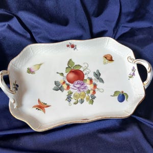Herend Hungary Porcelain, Herend Tray, Herend Platter, Porcelain Tray, Vintage Herend, Home Decor, Antique Interior, Vintage Decor, Gift