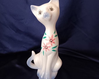 Cat Figurines, Retro Cat, Home Decor, Retro Decor, Collectible Cat, Ceramic Cat, Kitsch Cat, Vintage Kitsch, Vintage Gift
