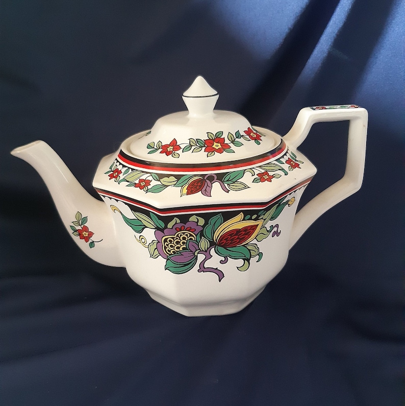 Vintage Teapot Sadler Teapot Sadler Art Deco Afternoon Tea Etsy