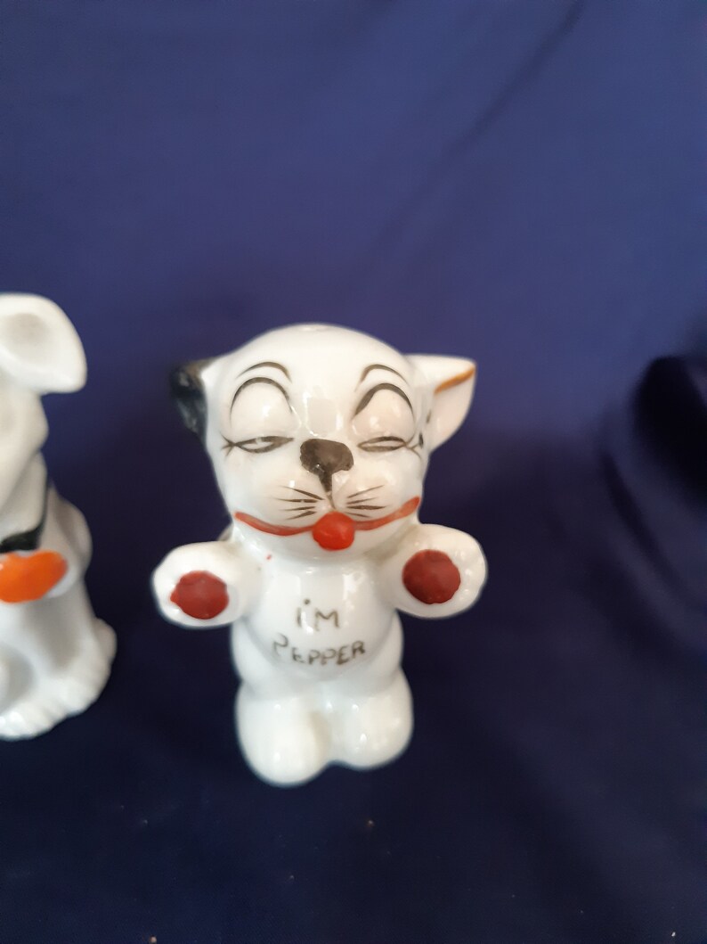 Salt and Pepper Shakers Bonzo Dog Novelty Dogs Kitsch Dogs Etsy
