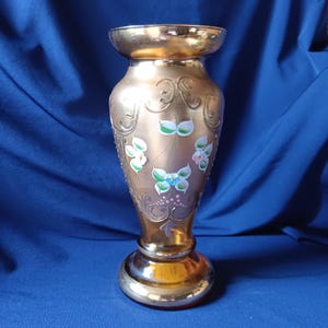 Venezianische Glasvase, Boho Glas, Italienisches Kunst Glas, Mundgeblasenes Glas, Vintage Glas, Farbiges Glas, Wohnkultur, Vintage Dekor, Geschenk