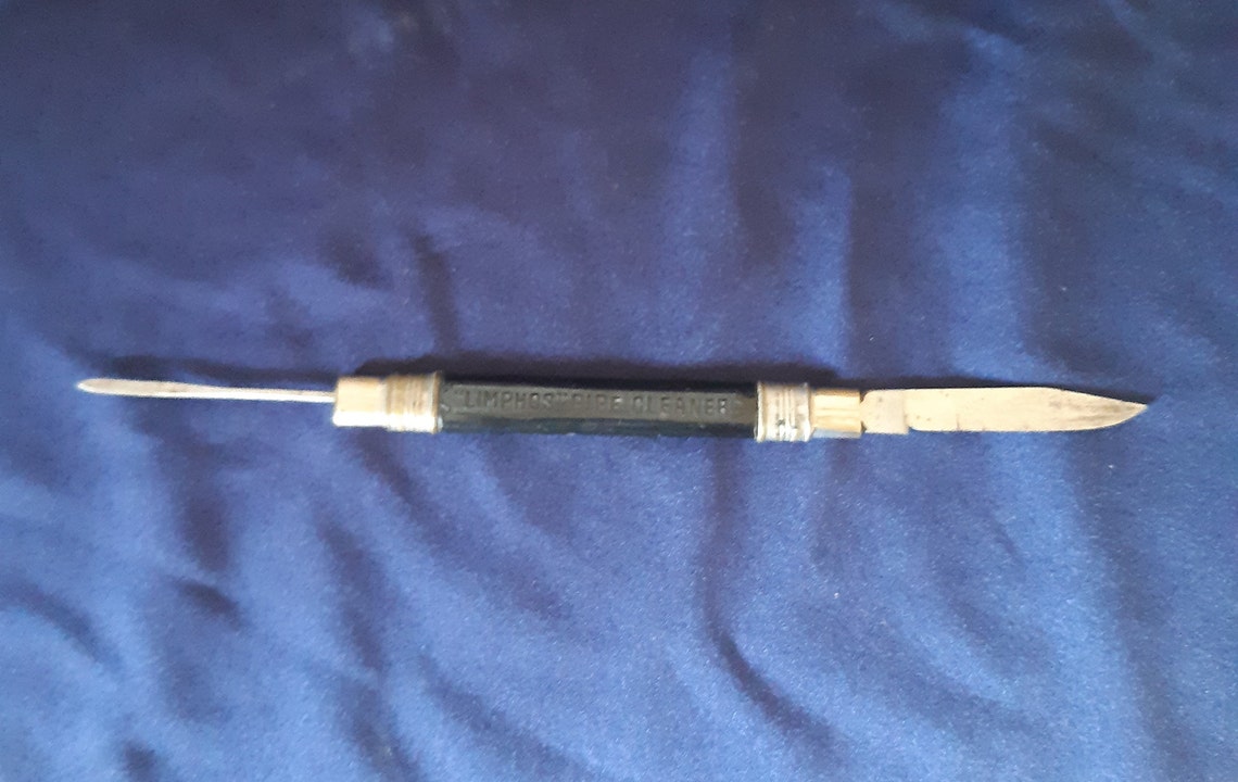 Penknife Tobacco Pipe Tool Pocket Knife Tobacciana Pipe Etsy