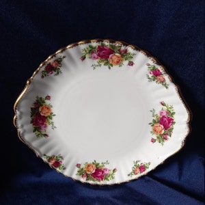 Royal Albert, Old Country Roses, Cake Plate, Sandwich Plate, Vintage Cake Plate, Afternoon Tea, Tea Party, Vintage Gift