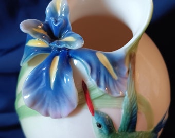 Franz Collection, Franz Porcelain, Franz Vase, Hummingbird Vase