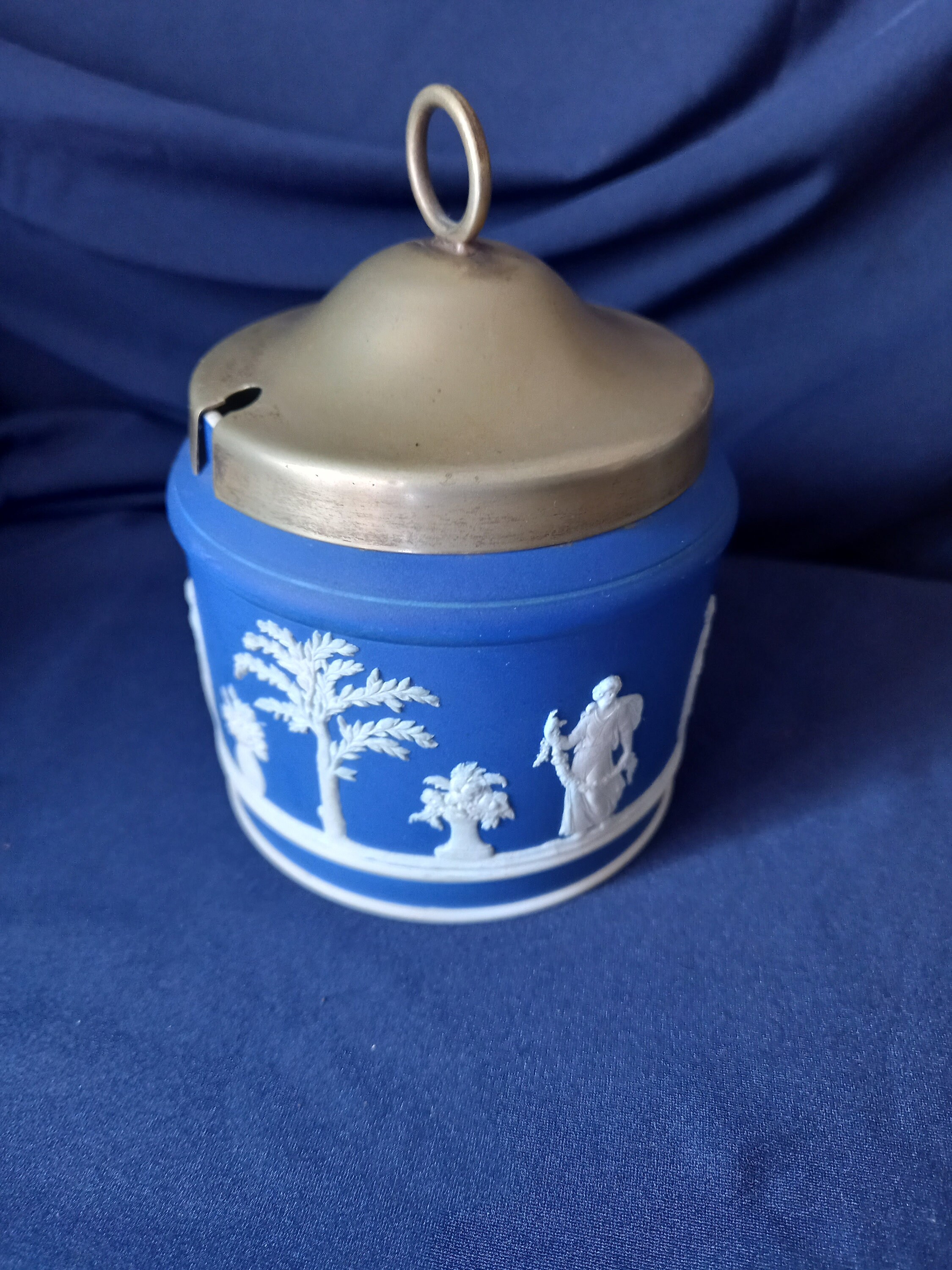 Antique Wedgwood Wedgwood Jasperware Sugar Bowl Jam Pot Etsy UK