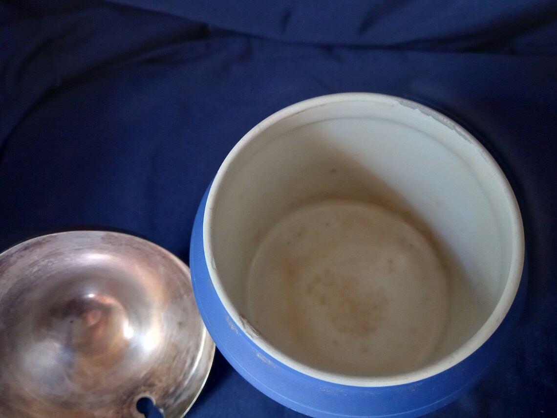 Antique Wedgwood Wedgwood Jasperware Sugar Bowl Jam Pot Etsy UK