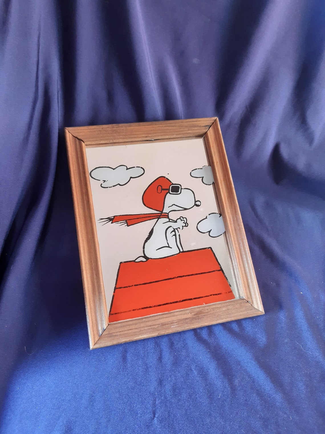 Snoopy Mirror Vintage Snoopy Peanuts Mirror Peanuts Etsy