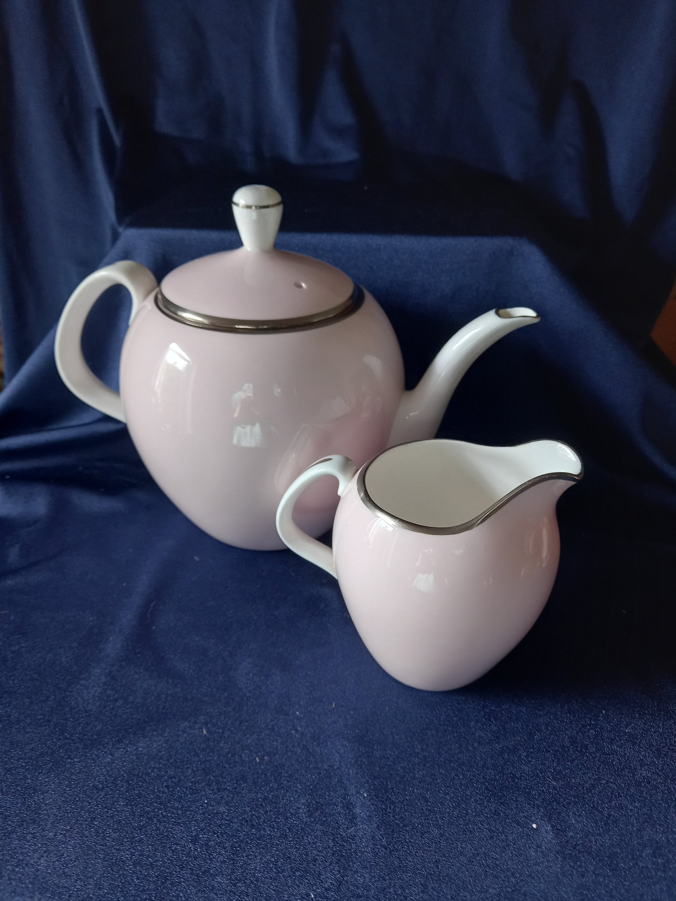 Vintage Teapot Pink Teapot Teapot and Milk Jug Adderley Etsy