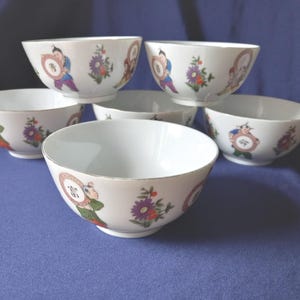 Chinese Rice Bowls, Chinese Soup Bowls, Vintage Bowls, Liling China, Liling Bowls, Oriental Cuisine, Kitchen Decor, Serving Bowls, Gift Idea