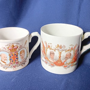 Royal Commemorative, Edward VII, Coronation Cups, Royal Souvenir, Harrods, Foley China, Royal Memorabilia, Royal Collectible, Home Decor, AF