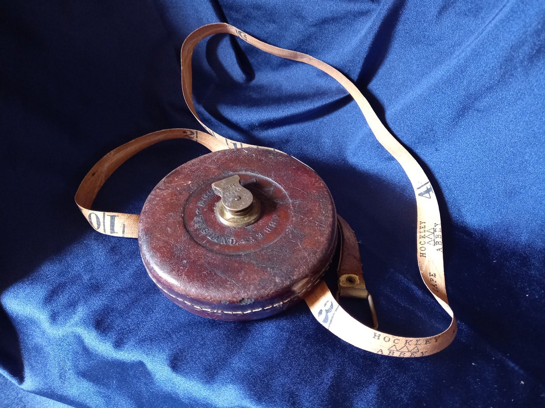 Buy Vintage Tape Measure Hockley Abbey Tape Measure Leather Case Winding Tape Measure Man Cave Tool Shed Vintage Gift Measuring Tool Online in