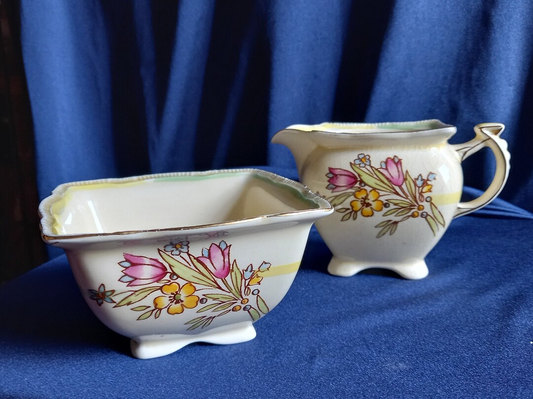 Royal Winton Grimwades Vintage Tea Set Sugar Bowl Milk Jug Etsy UK