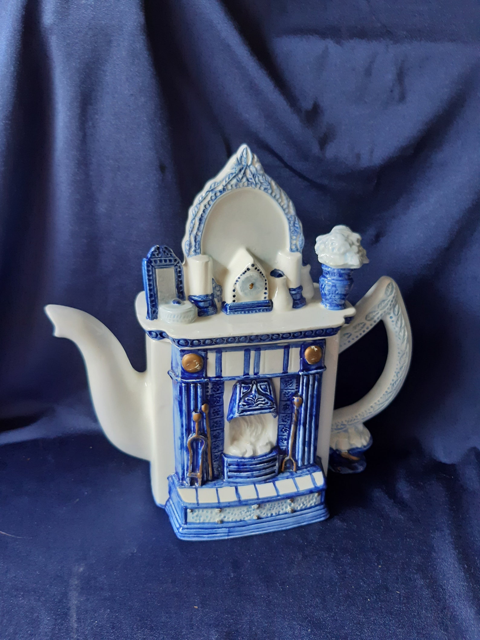 Vintage Teapot Fireplace Teapot Leonardo Teapot Collectible Etsy Canada
