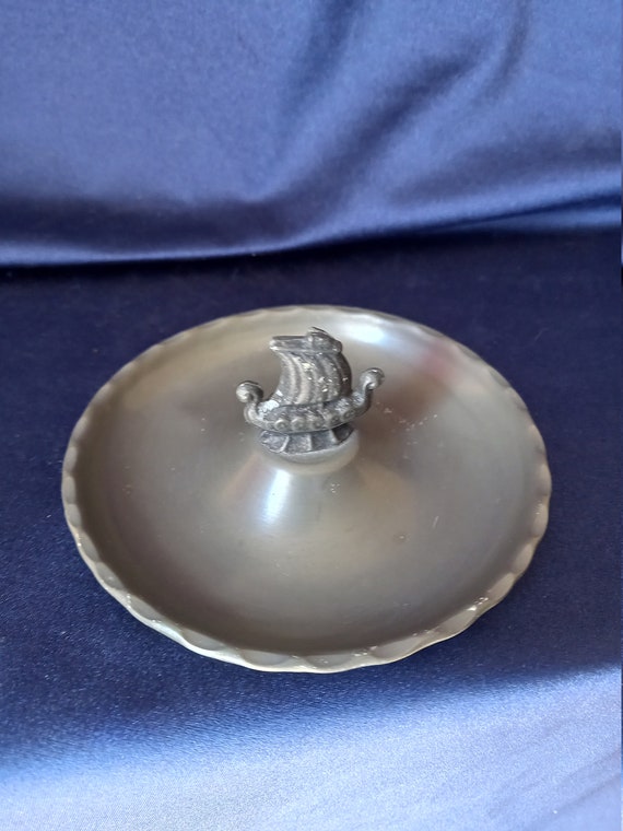 Pewter Dish, Tinn Norge, Coin Tray, Coin Dish, Lo… - image 3