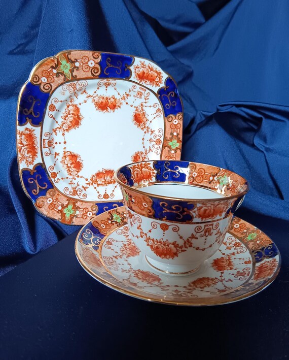 ロイヤルアルバート チャイナクラウン 伊万里 トリオ アフタ