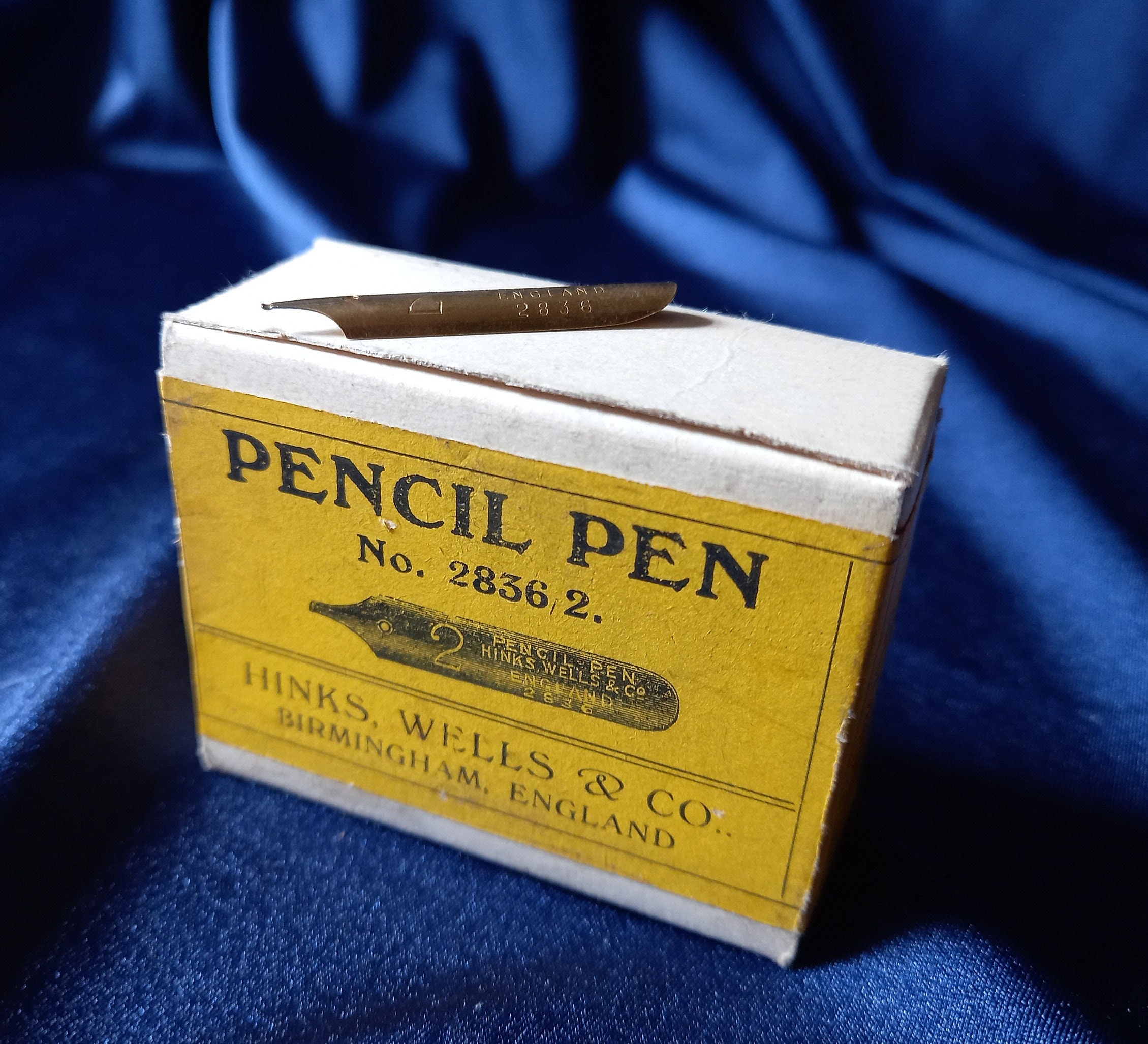 Ink Pen Nibs/devon Pen Hinks Wells & Co Made in England No2134f/dip Pen Nibs/writing  Drawing Calligraphy/unused Nibs/old Ink Nibs 