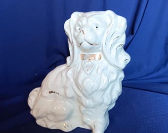 Staffordshire Mantel Dog, Pekingese, Spaniel, Wally Dog, Antique Dog, Home Decor, Antique Interiors