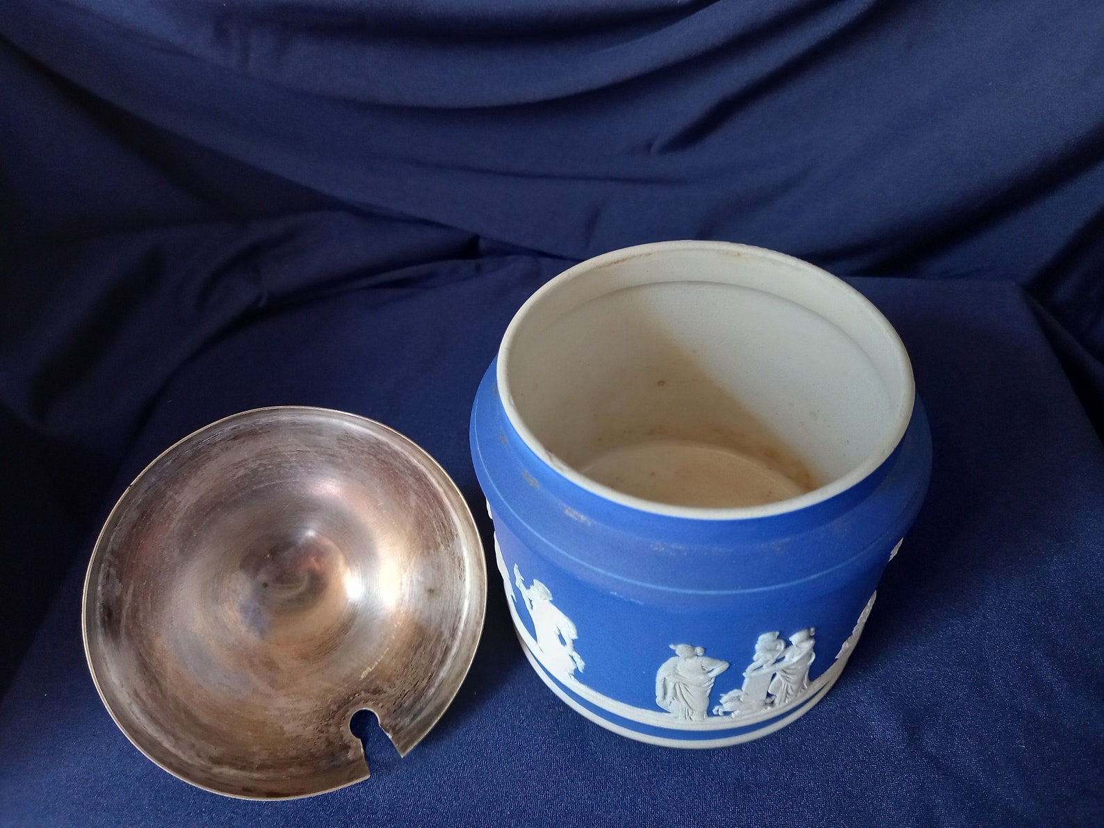 Antique Wedgwood Wedgwood Jasperware Sugar Bowl Jam Pot Etsy UK