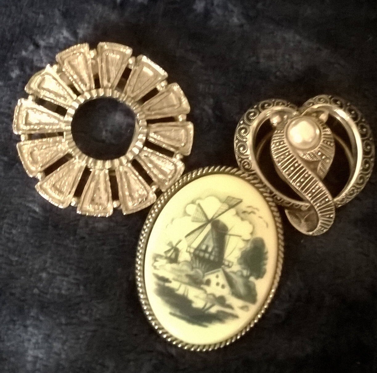 Vintage Scarf Clips Retro Scarf Clips Scarves DelftThree Etsy