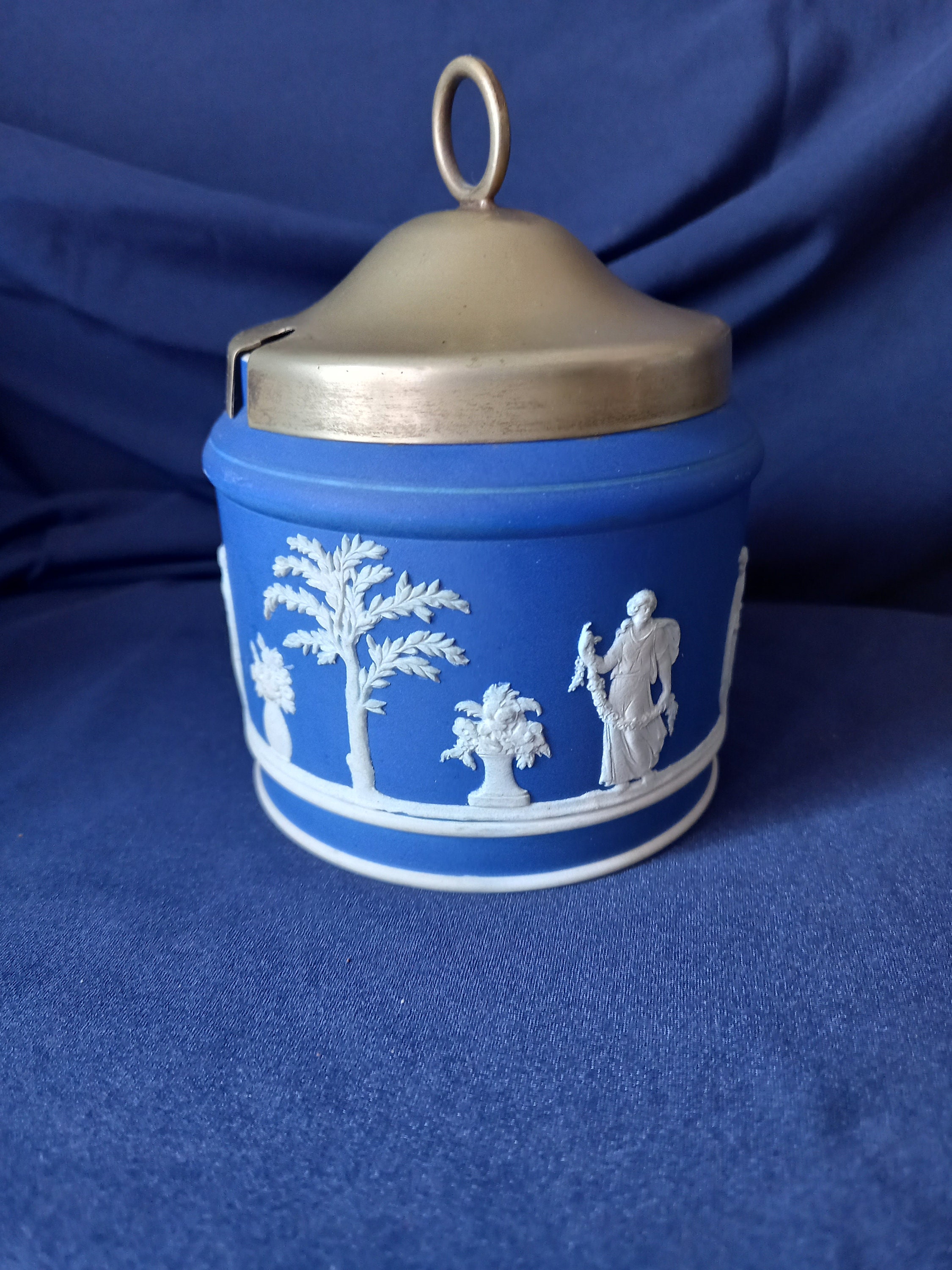 Antique Wedgwood Wedgwood Jasperware Sugar Bowl Jam Pot Etsy UK