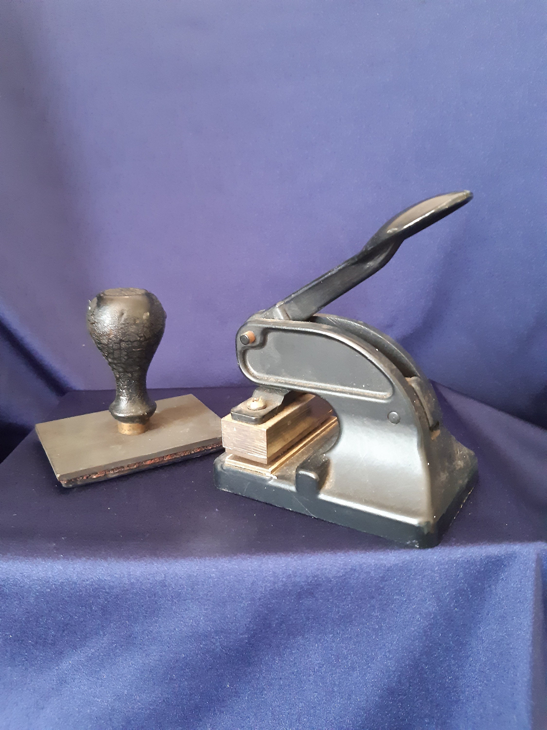 Paper Embosser Vintage Stamp Office Stamp Office Embosser Etsy