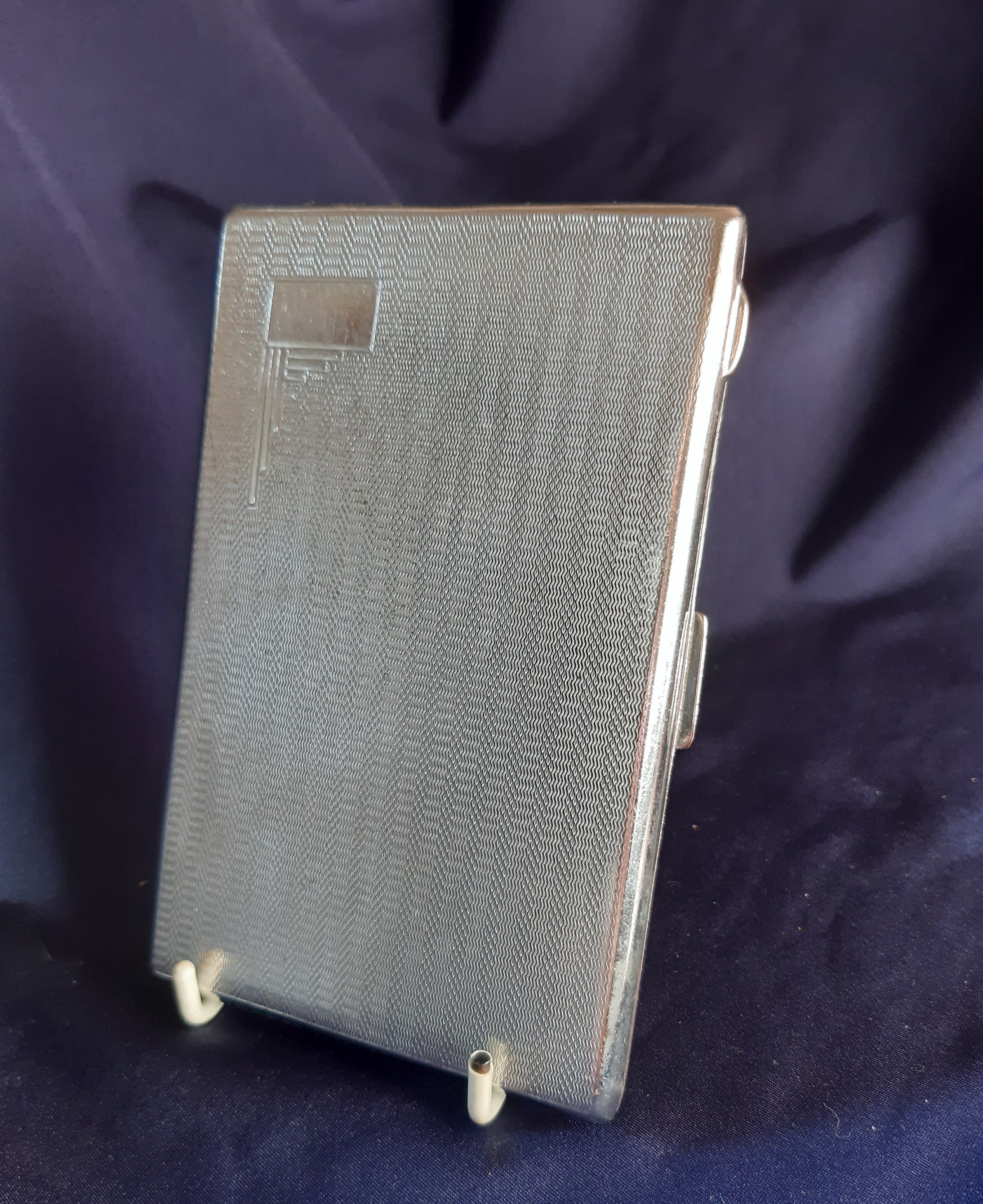 Cigarette Case Chrome Case Card Case Vintage Cigarette Etsy