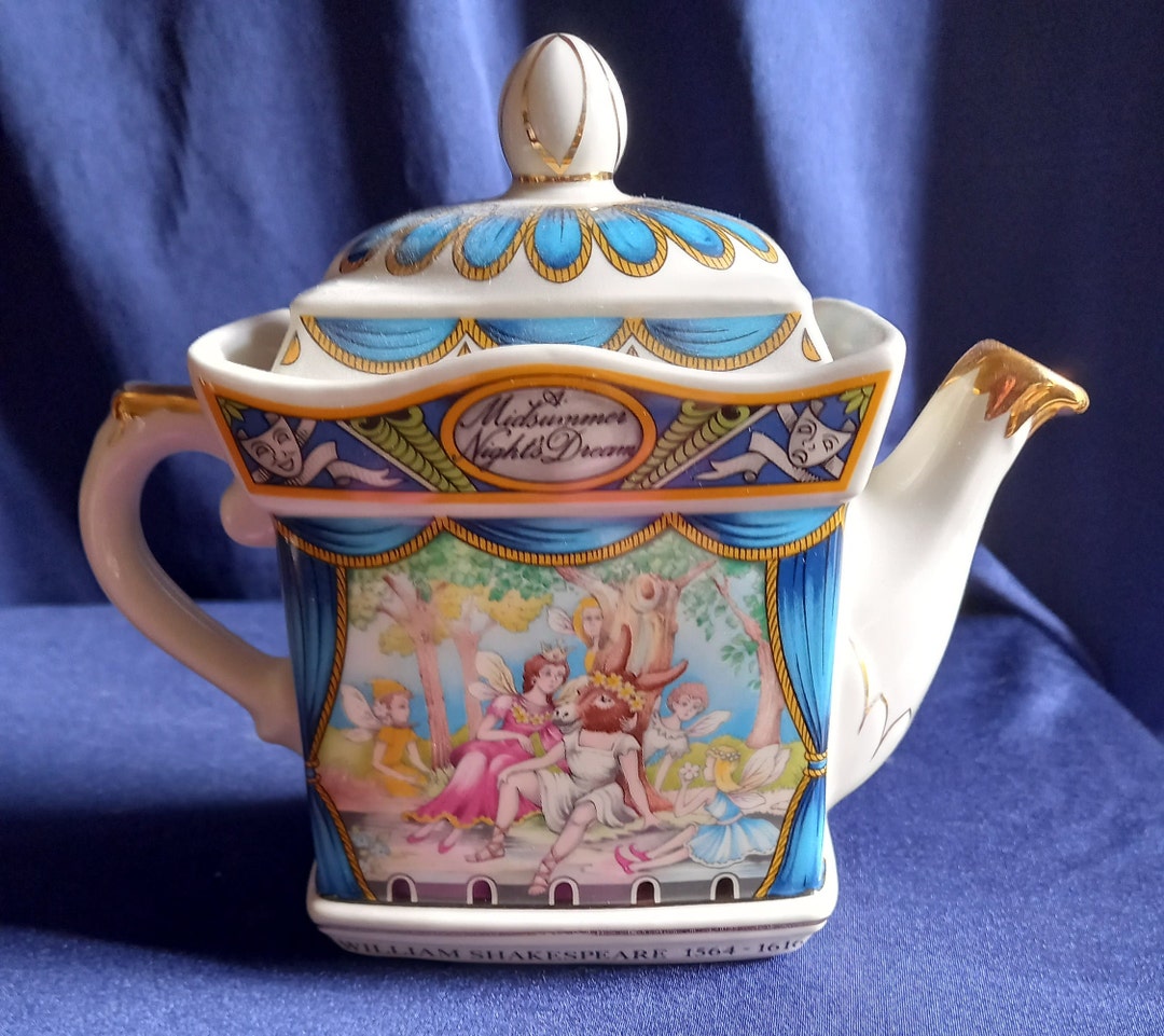 Sadler Teapot, Vintage Teapot, Midsummer Night's Dream, Shakespeare Teapot, William Shakespeare