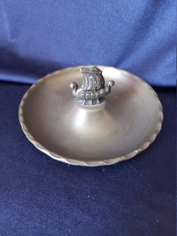 Pewter Dish, Tinn Norge, Coin Tray, Coin Dish, Lo… - image 1