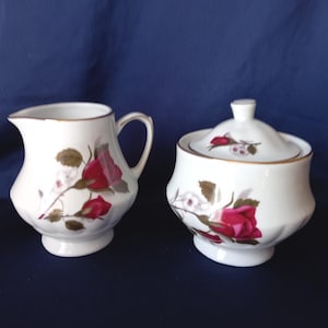 Milk Jug and Sugar Bowl, Creamer, Chodziez Poland, Jug and Bowl, Retro Tea Set, Afternoon Tea, Tea Party, Kitchen Decor, Mid Century, 1960s