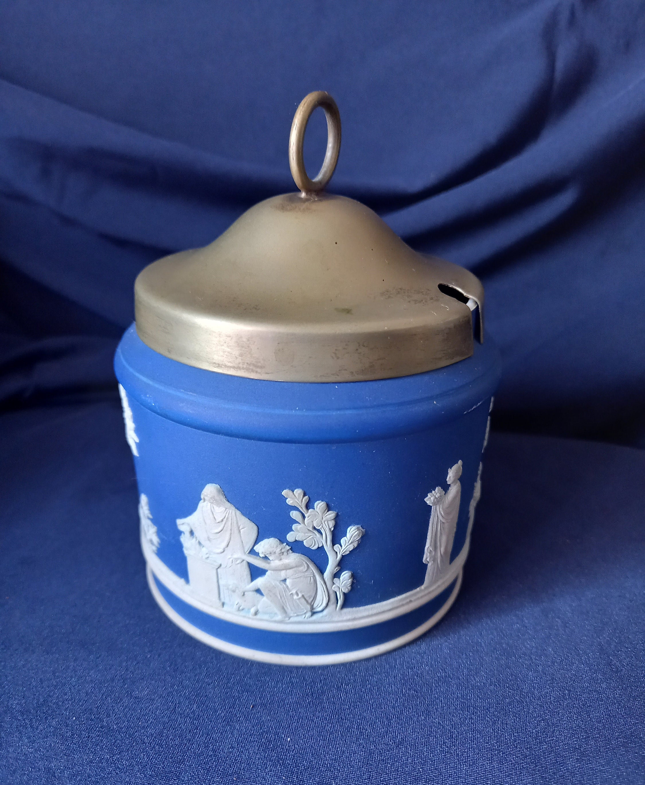 Antique Wedgwood Wedgwood Jasperware Sugar Bowl Jam Pot Etsy UK