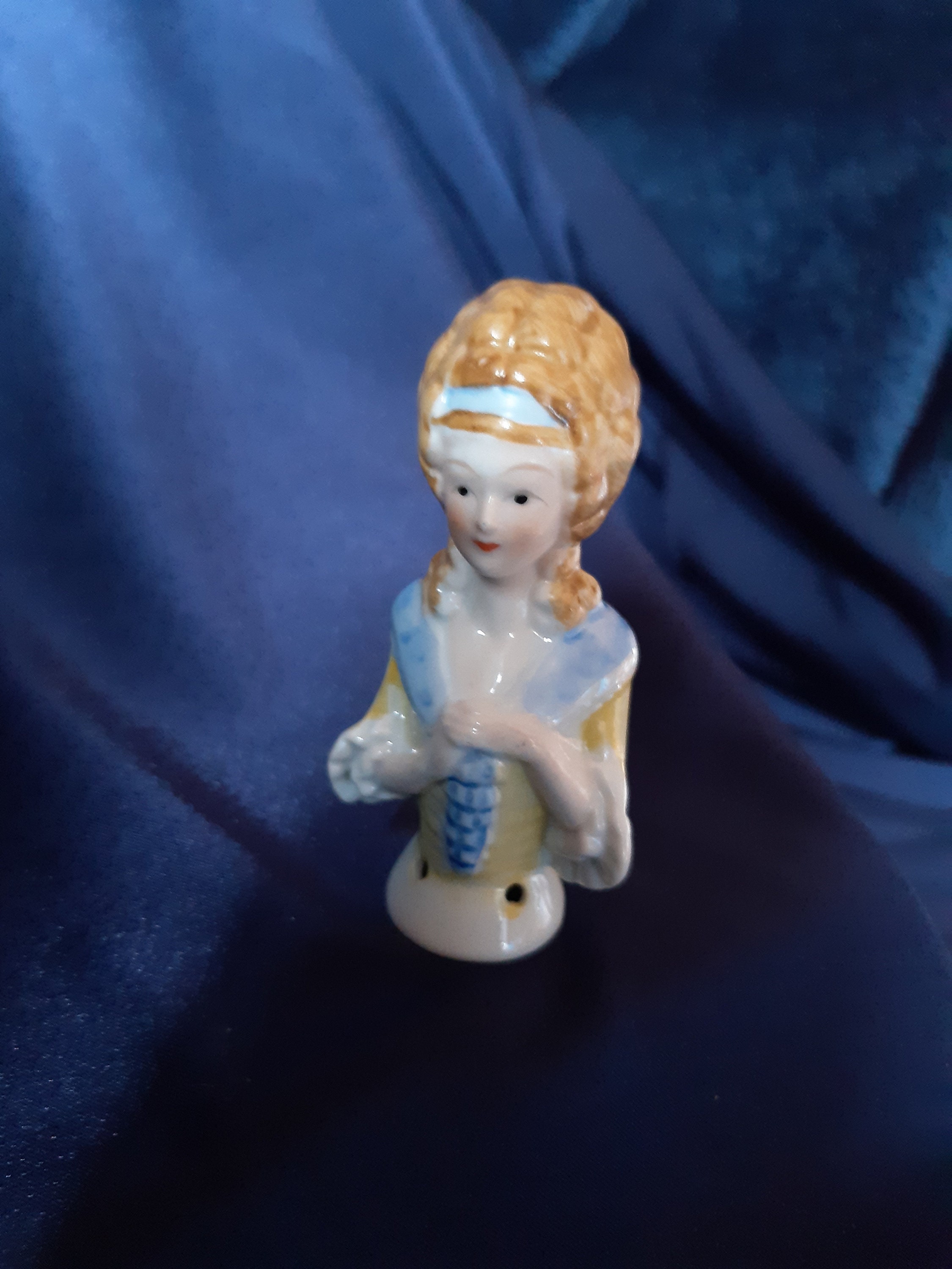Half Doll Half Lady Porcelain Doll Pin Doll Pincushion | Etsy