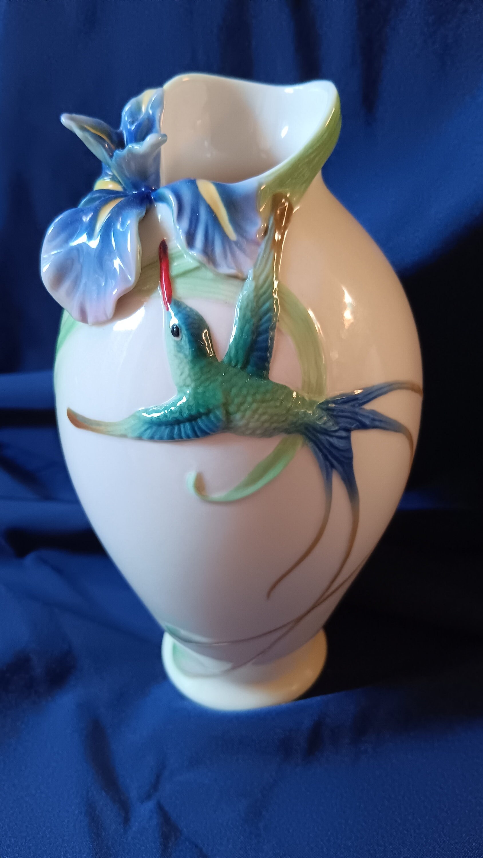 ファッション Franz Collection, Franz Porcelain, Hummingbird Vase, Franz 工芸品
