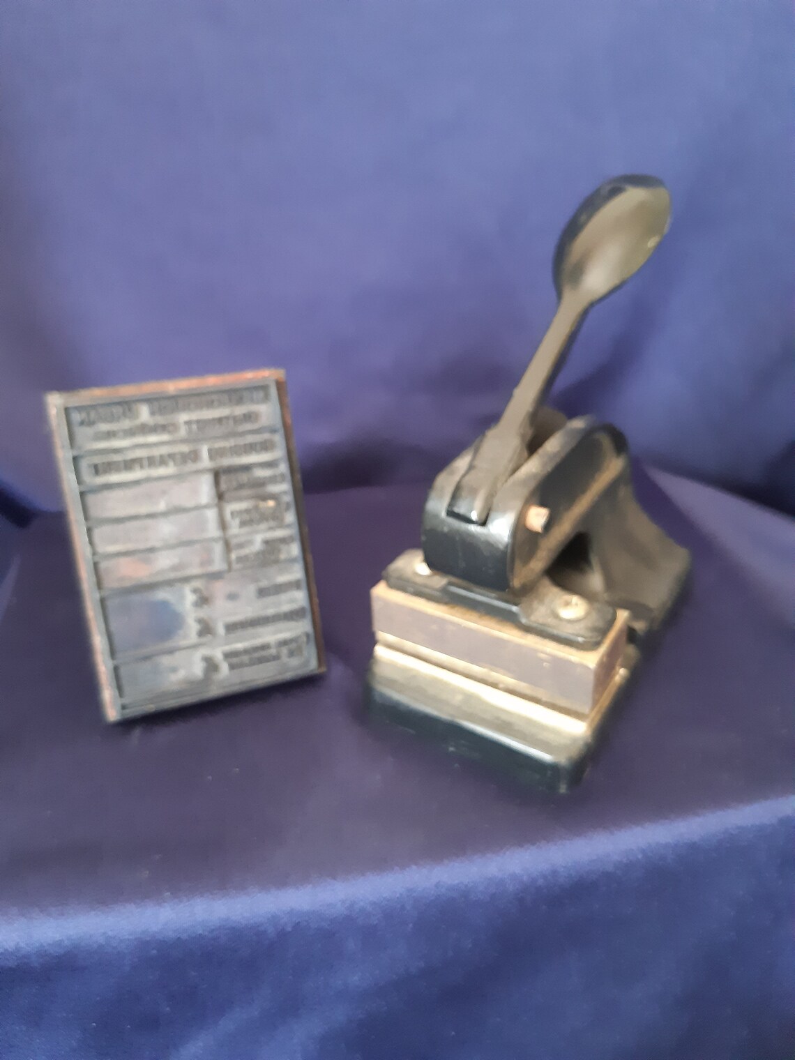 Paper Embosser Vintage Stamp Office Stamp Office Embosser Etsy