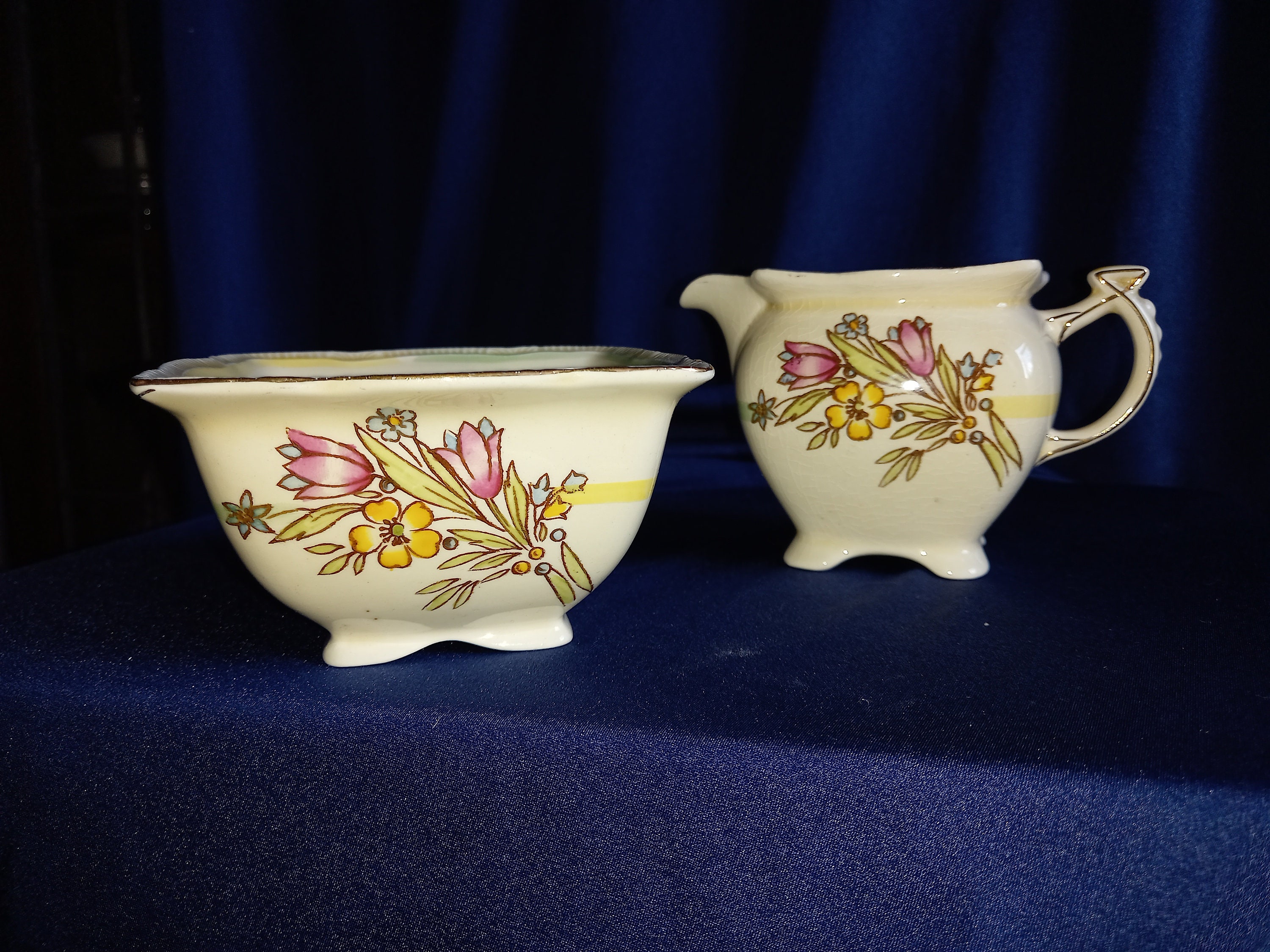 Royal Winton Grimwades Vintage Tea Set Sugar Bowl Milk Jug Etsy UK
