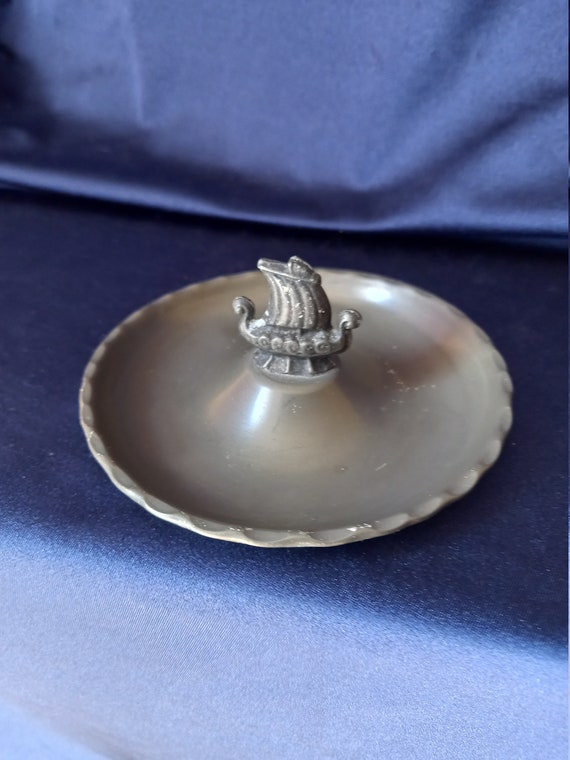 Pewter Dish, Tinn Norge, Coin Tray, Coin Dish, Lo… - image 5