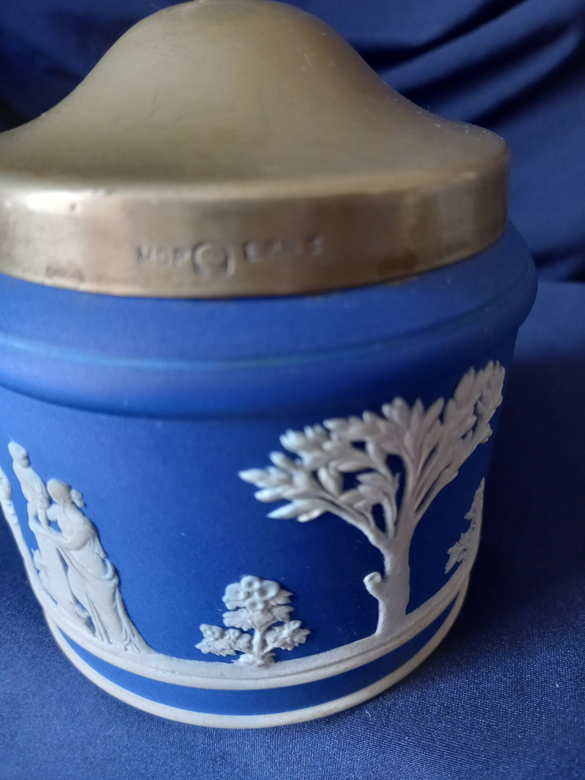 Antique Wedgwood Wedgwood Jasperware Sugar Bowl Jam Pot Etsy UK