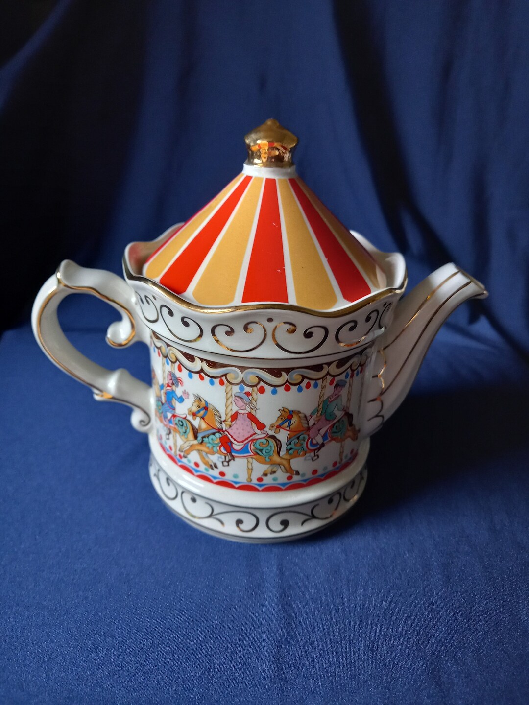 Sadler Teapot Sadler Carousel Teapot Edwardian Etsy