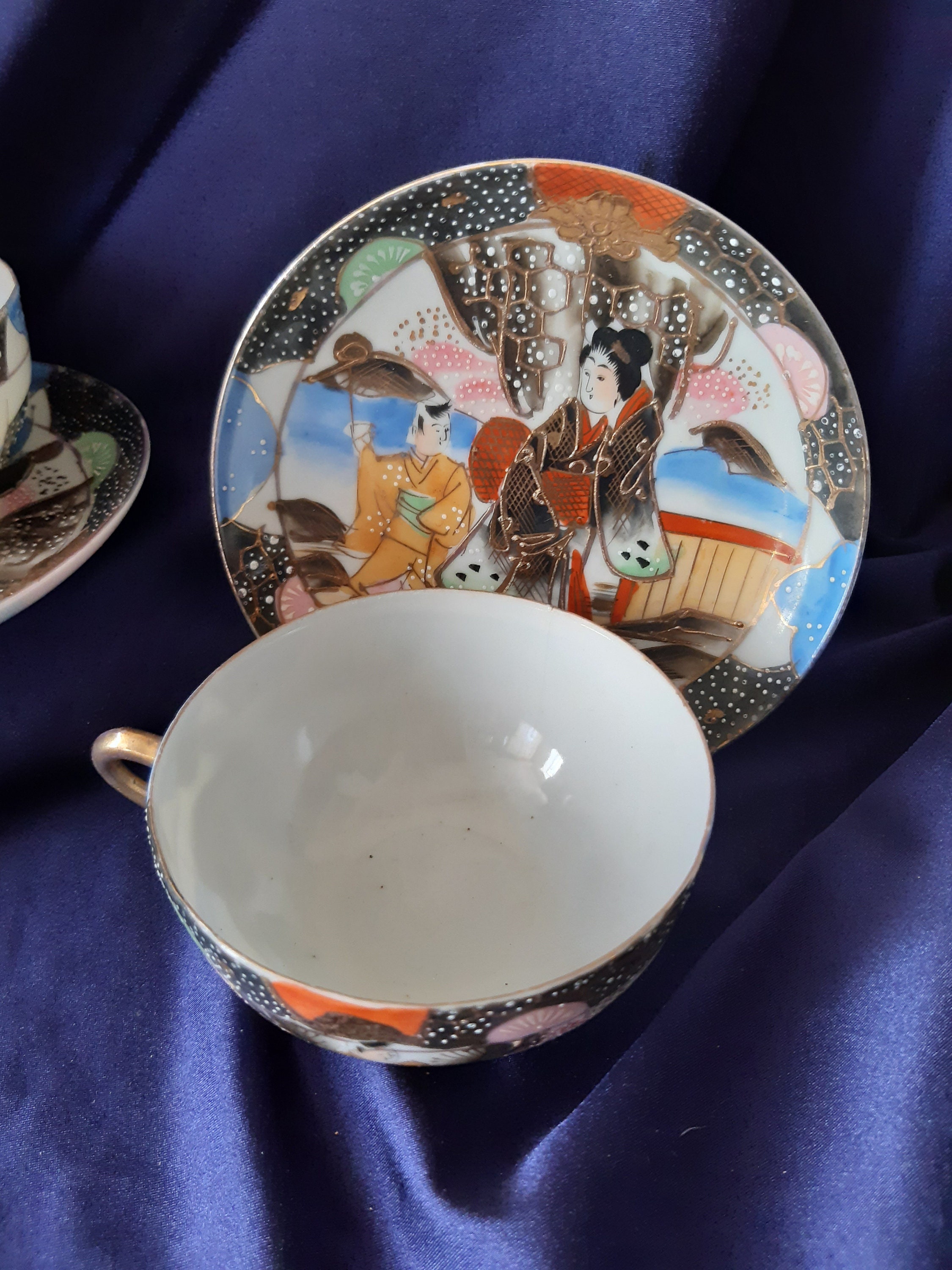 Vintage Cups and Saucers Japanese Tea Set Japanese Etsy