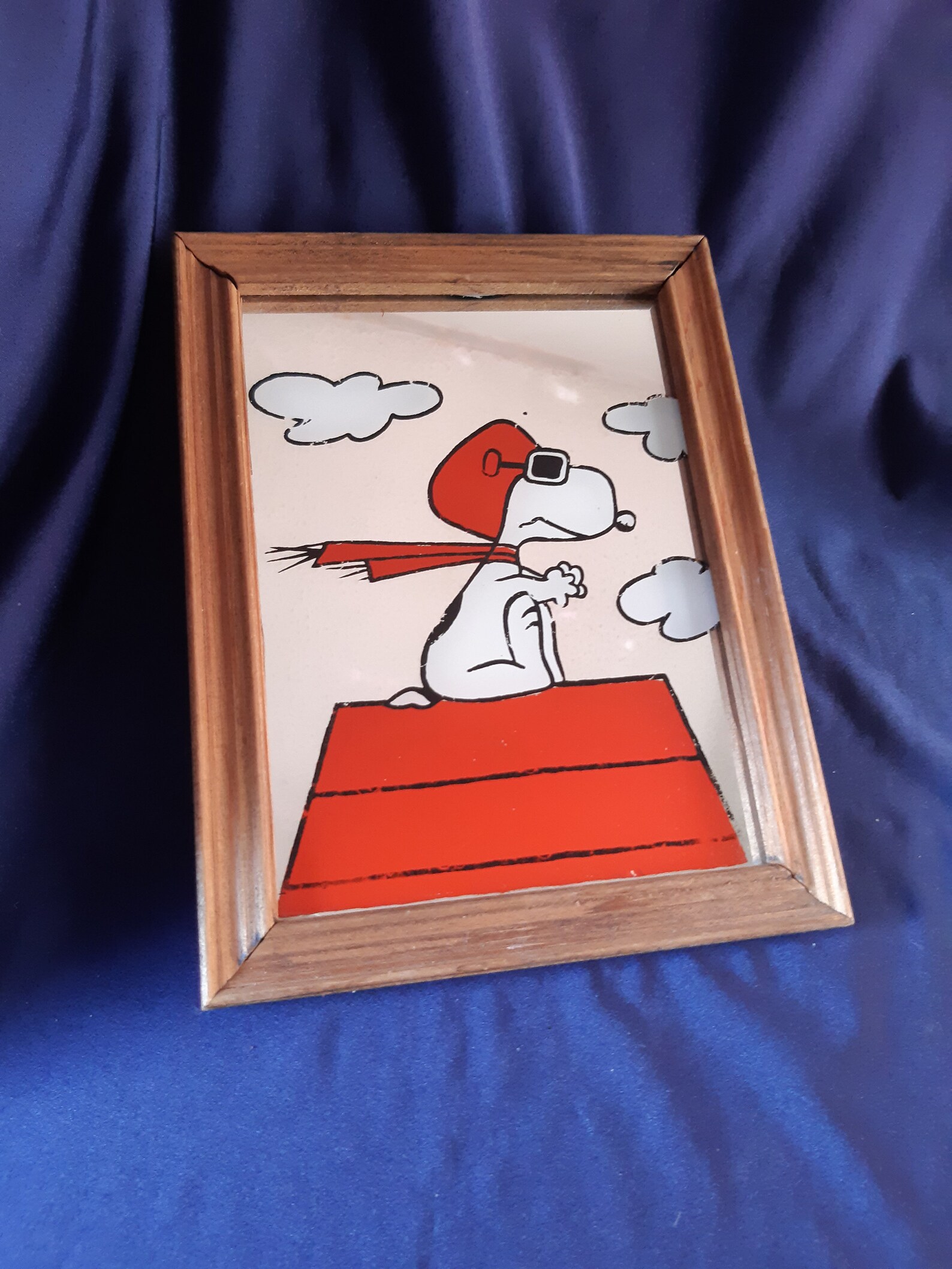 Snoopy Mirror Vintage Snoopy Peanuts Mirror Peanuts Etsy