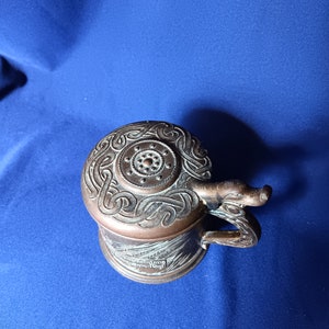 Viking Stein, Bronze Stein, Edward Aagaard, Vintage Bronze, Drinking Cup, Danish Bronze, Denmark, Collectible Stein, Vintage Gift Idea image 5