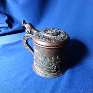 Viking Stein, Bronze Stein, Edward Aagaard, Vintage Bronze, Drinking Cup, Danish Bronze, Denmark, Collectible Stein, Vintage Gift Idea image 6
