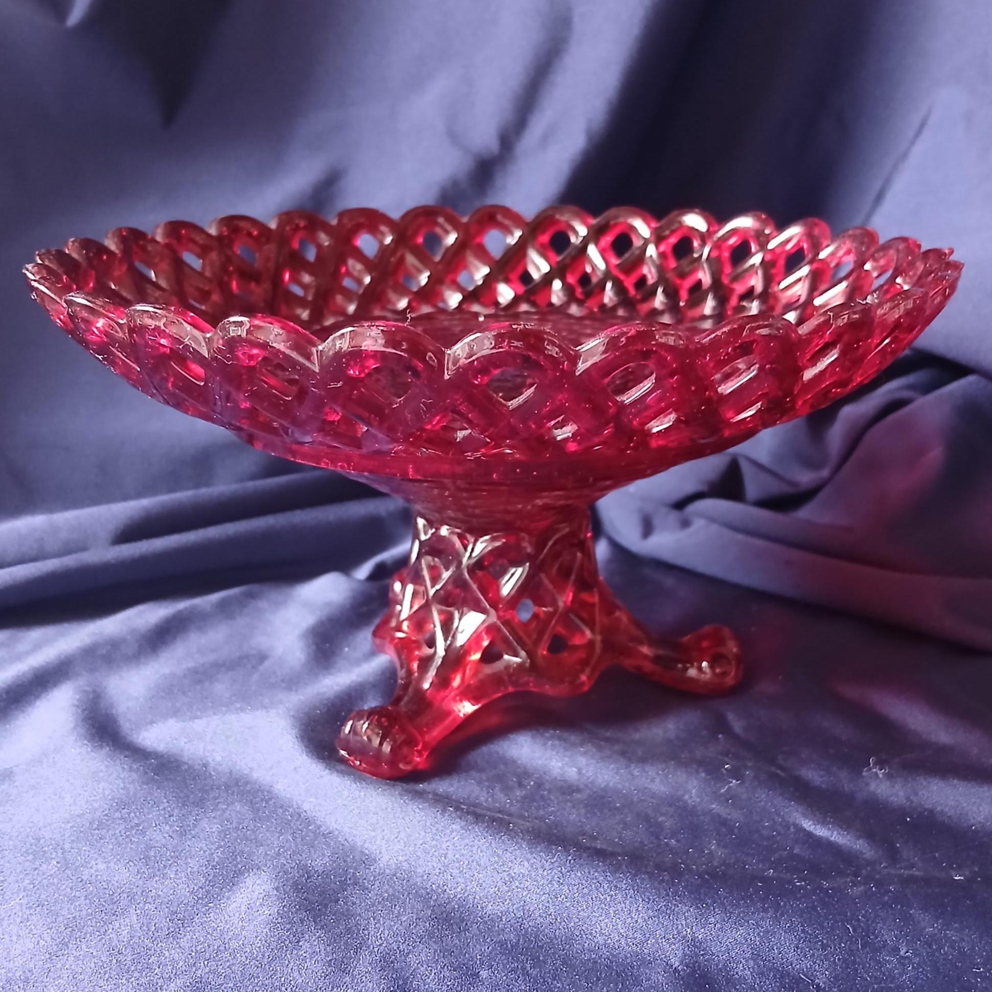 Colored glass cake stand - Etsy 日本