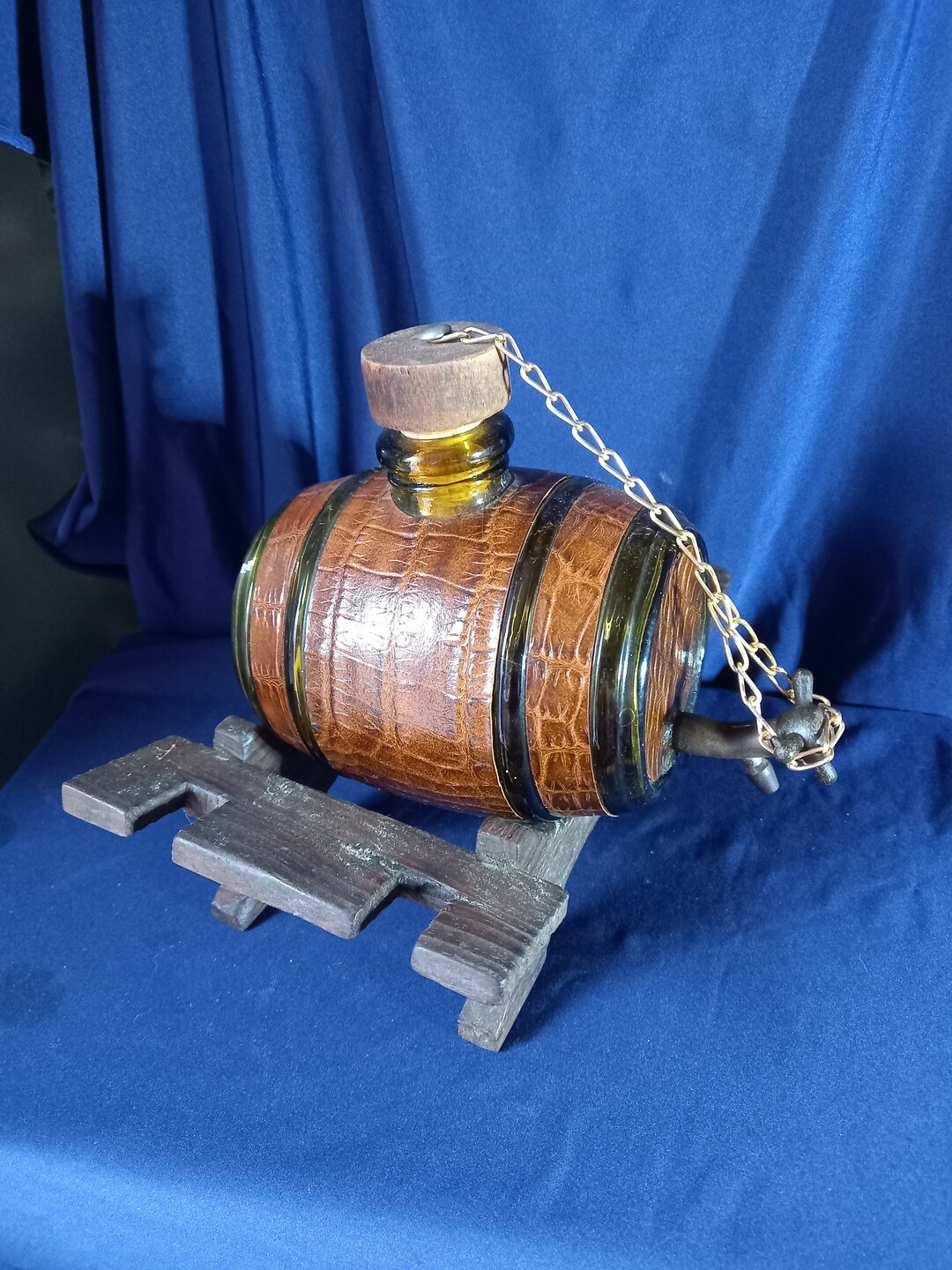 Vintage Decanter, Retro Decanter, Barrel Decanter, Home Bar, Man Cave