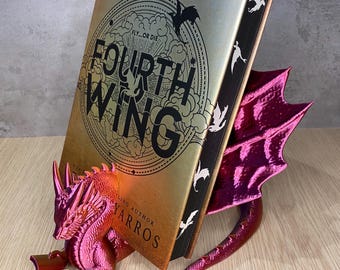 3D Printed Dragon Book Display: Fantasy Book Holder