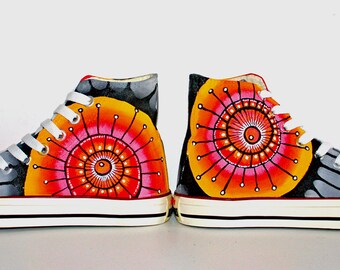 SUNNY RISING EYES, Custom Shoes, Handpainted Shoes, Customized Converse, Custom Converse, Handpainted Converse, Custom Kicks,Custom Sneakers