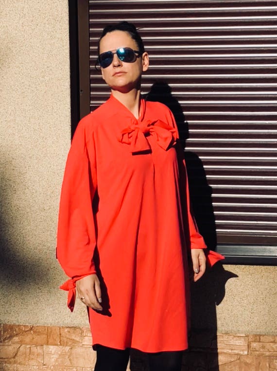 Orange plus size tunic Clearance